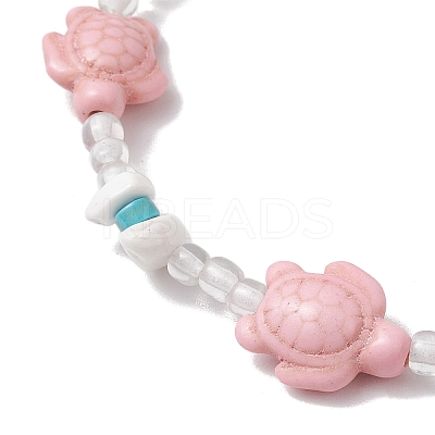 Summer Beach Turtle Anklets AJEW-AN00674-1