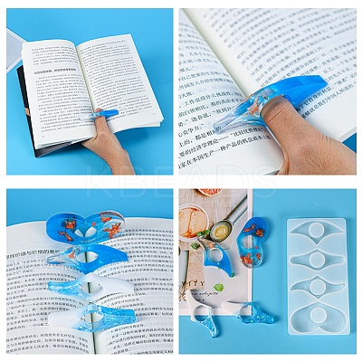 Thumb Ring Page Holder Silicone Molds DIY-P010-13-1