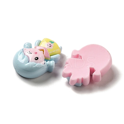 Opaque Cartoon Resin Decoden Cabochons RESI-G091-07-1