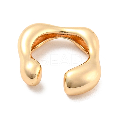 Real 14K Gold Plated Brass Cuff Earrings EJEW-M232-02C-G-1