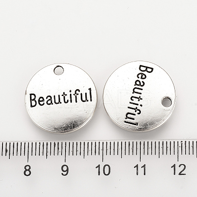 Tibetan Style Alloy Pendants X-TIBEP-Q078-16AS-RS-1