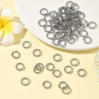 Tarnish Resistant 304 Stainless Steel Open Jump Rings STAS-E066-11-8mm-1