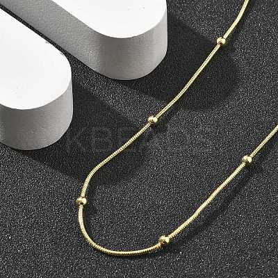 Brass Satellite Chains Necklaces for Women NJEW-D302-16G-1