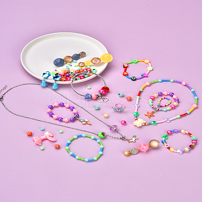 Children's DIY Treasure Jewelry Box AJEW-YWC0001-08-1