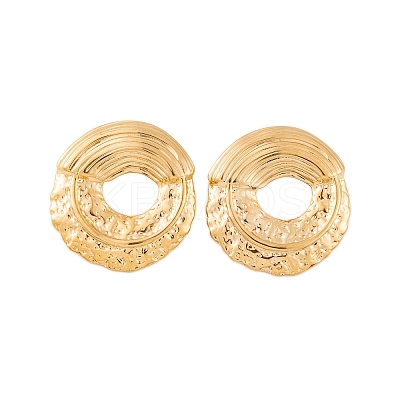 Ion Plating(IP) 304 Stainless Steel Stud Earrings for Women EJEW-P279-35G-1