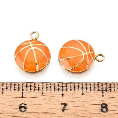 304 Stainless Steel Enamel Pendants STAS-T068-24-1