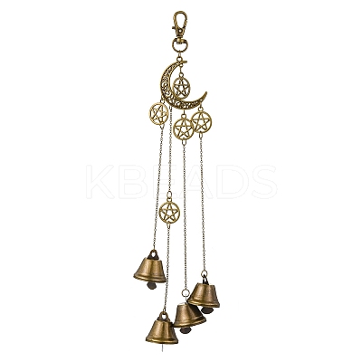 Iron Witch Bells Pendant Decor HJEW-JM02182-1