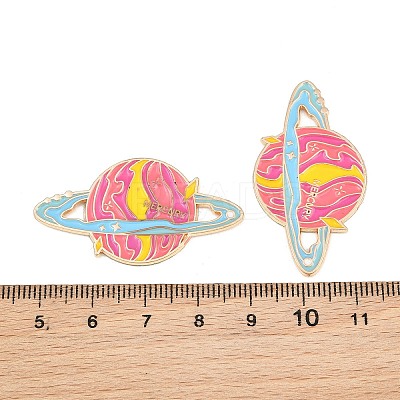 Space Planet Alloy Enamel Cabochons AL-CBA1A6F-07KCG-C-1