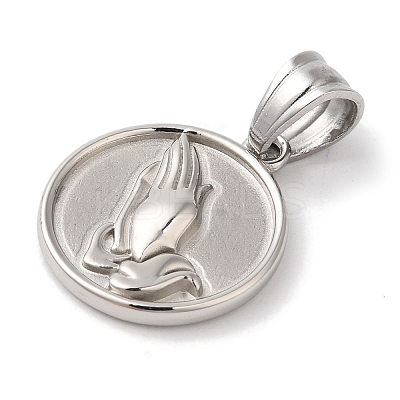 Non-Tarnish 304 Stainless Steel Pendants STAS-Z075-08P-1