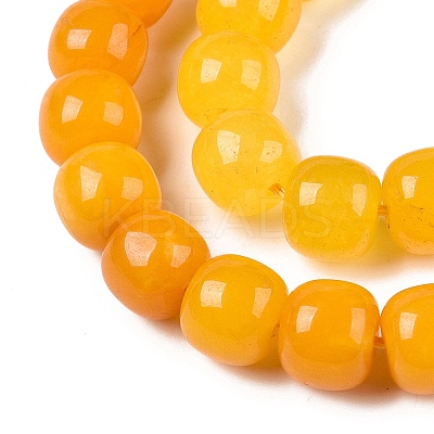 Dyed Natural White Jade Beads Strands G-T138-S19-1