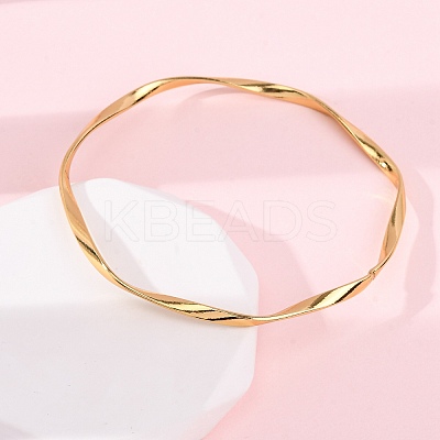 3Pcs 3 Colors 304 Stainless Steel Twisted Bangles Sets for Women BJEW-L610-27M-1
