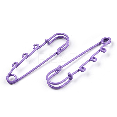 Spray Painted Iron Brooch Findings IFIN-K043-01B-07-1