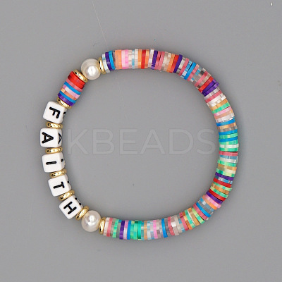 Handmade Polymer Clay Bead Strands CLAY-CJC0001-01B-1
