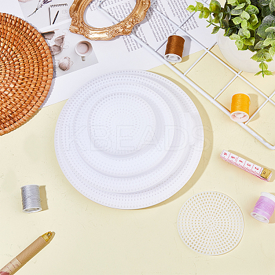 40Pcs 4 Style Plastic Mesh Canvas Sheets DIY-DC0002-54-1