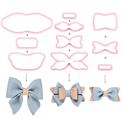 3 Sets 3 Styles PP Plastic Cookie Baking Molds DIY-SC0031-04B-1