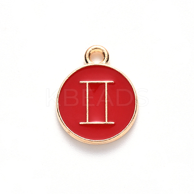 Alloy Enamel Pendants ENAM-S124-01B-07I-1