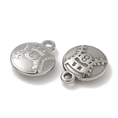 Anti-Tarnish 304 Stainless Steel Pendants STAS-Q334-12P-02-1