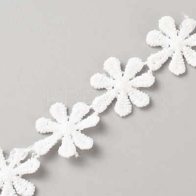 Polyester Lace Ribbon OCOR-WH0111-138A-1