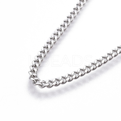 Non-Tarnish Adjustable 201 Stainless Steel Slider Necklaces NJEW-L156-001P-1