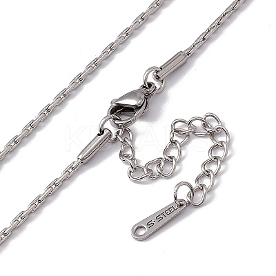 Non-Tarnish 201 Stainless Steel Boston Link Chain Necklace for Men Women NJEW-P268-A31-1X5-1