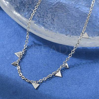 304 Stainless Steel Cable Chain Bracelets for Women BJEW-A036-20P-1