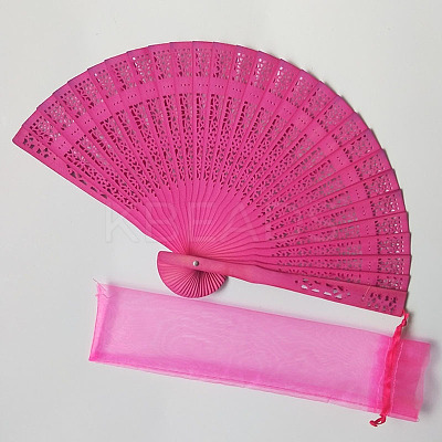 Wooden Folding Fan WOCR-PW0001-092J-1