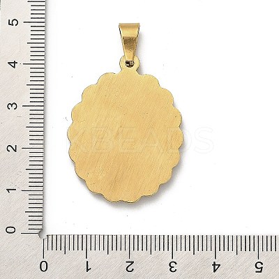 304 Stainless Steel Pendants STAS-Q343-06A-G-1