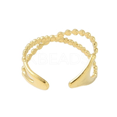 304 Stainless Steel Open Cuff Rings RJEW-C084-03B-G-1
