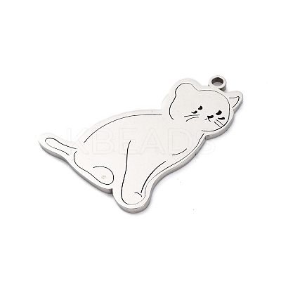 Anti-Tarnish 201 Stainless Steel Pendants STAS-R002-04P-1