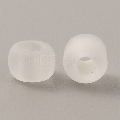 100G Luminous Frosted Glass Beads FGLA-WH0003-01J-1