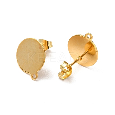 201 Stainless Steel Stud Earring Findings STAS-D244-28G-B-1