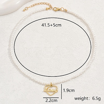 Fashionable Zinc Alloy Heart Pendant Necklaces YS5782-2-1