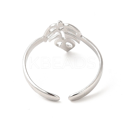 Non-Tarnish 304 Stainless Steel Cuff Rings RJEW-E063-34P-1