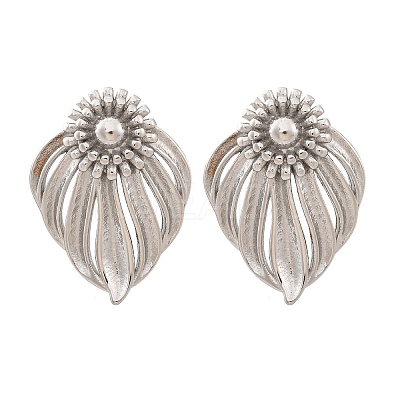 304 Stainless Steel Stud Earrings EJEW-Z098-08P-1
