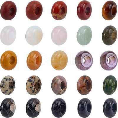 Gemstone European Beads G-NB0002-05-1
