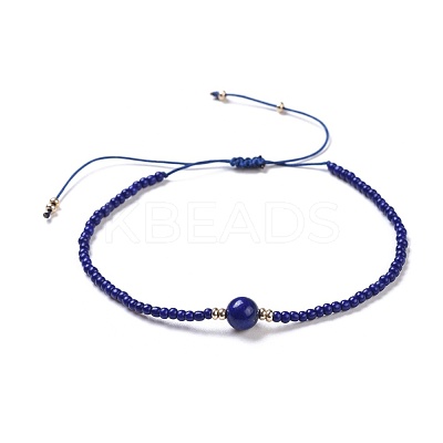 Nylon Thread Braided Beads Bracelets BJEW-JB04346-05-1