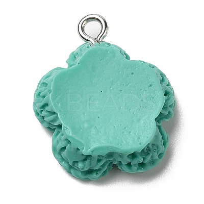 Opaque Resin Pendants RESI-L038-01P-03-1