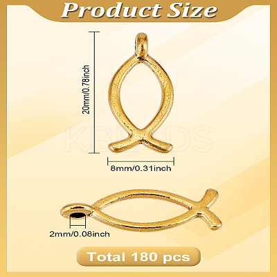 180Pcs Tibetan Style Alloy Pendants FIND-LP0003-53-1