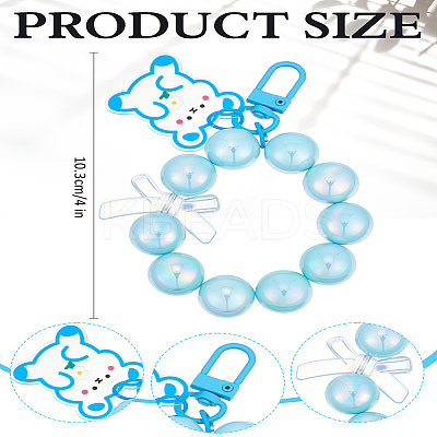 1Pc Acrylic Pendant Decorations HJEW-LP0002-11C-1