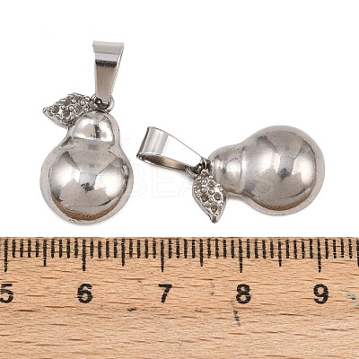 304 Stainless Steel Pendant Rhinestone Settings STAS-B167-25P-1