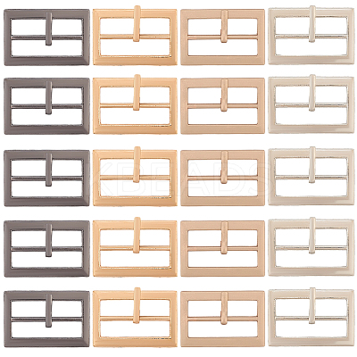 20Pcs 4 Colors Alloy Belt Buckles FIND-CL0001-36A-1
