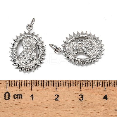 Virgin Mary Theme 304 Stainless Steel Pendants LS-STAS-I356-05P-01-1