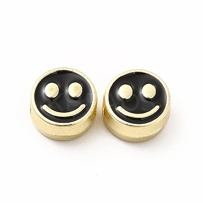 Rack Plating Alloy Enamel Beads FIND-G051-01LG-06-1