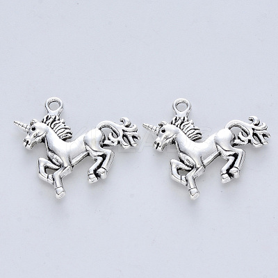 Tibetan Style Alloy Pendants X-TIBE-R316-073AS-RS-1