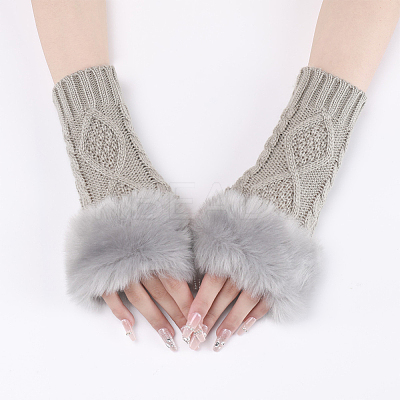 Polyacrylonitrile Fiber Yarn Knitting Fingerless Gloves COHT-PW0001-15H-1
