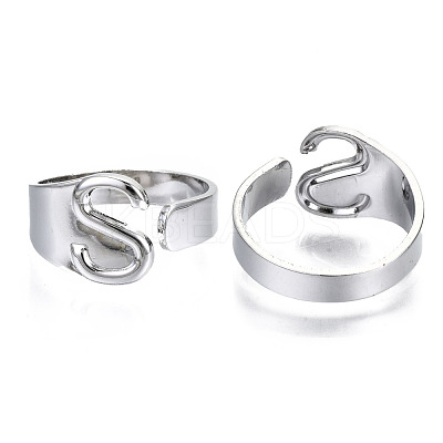 Alloy Cuff Finger Rings RJEW-S038-195S-P-NR-1