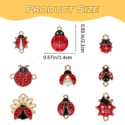 DIY Ladybug Jewelry Making Finding Kit FIND-SZ0003-45-1