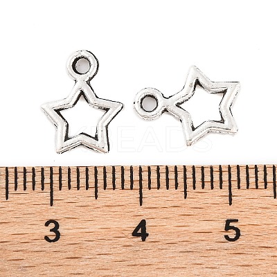 Tibetan Style Alloy Star Charms LS-X-TIBEB-O004-29-1
