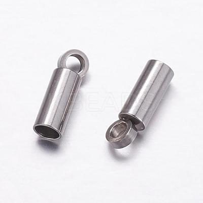 Tarnish Resistant 304 Stainless Steel Cord Ends STAS-P161-05-2mm-1