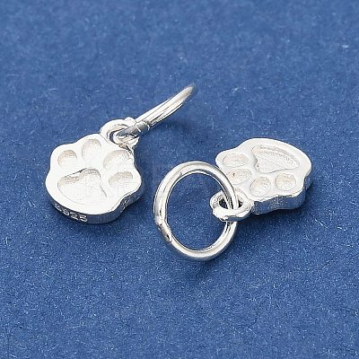 925 Sterling Silver Paw Print Charms STER-P071-07S-1